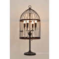 Lâmpada de mesa decorativa de Birdcage do ferro (MT2001-4LRR)